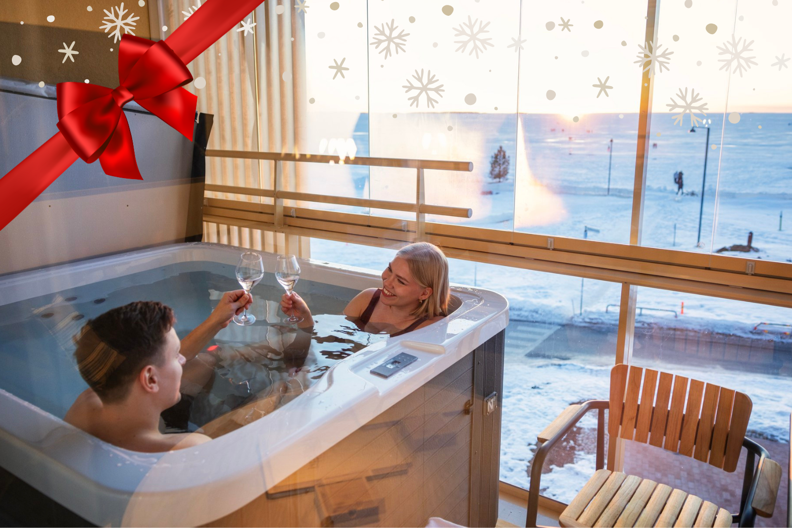 Lomalla jouluisessa Nallikarissa