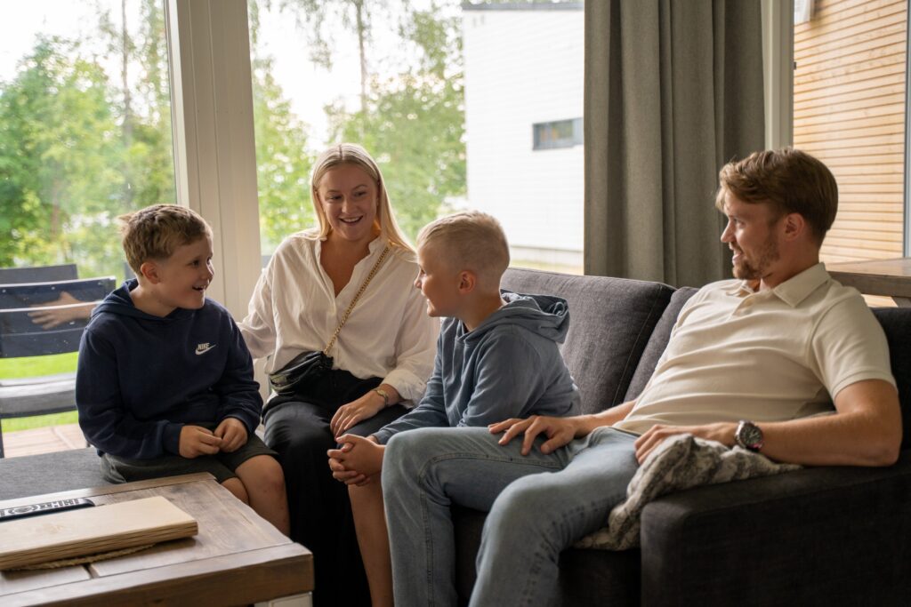 Oulun Nallikarin Poiju Villat ovat hyvä valinta lapsiperheille