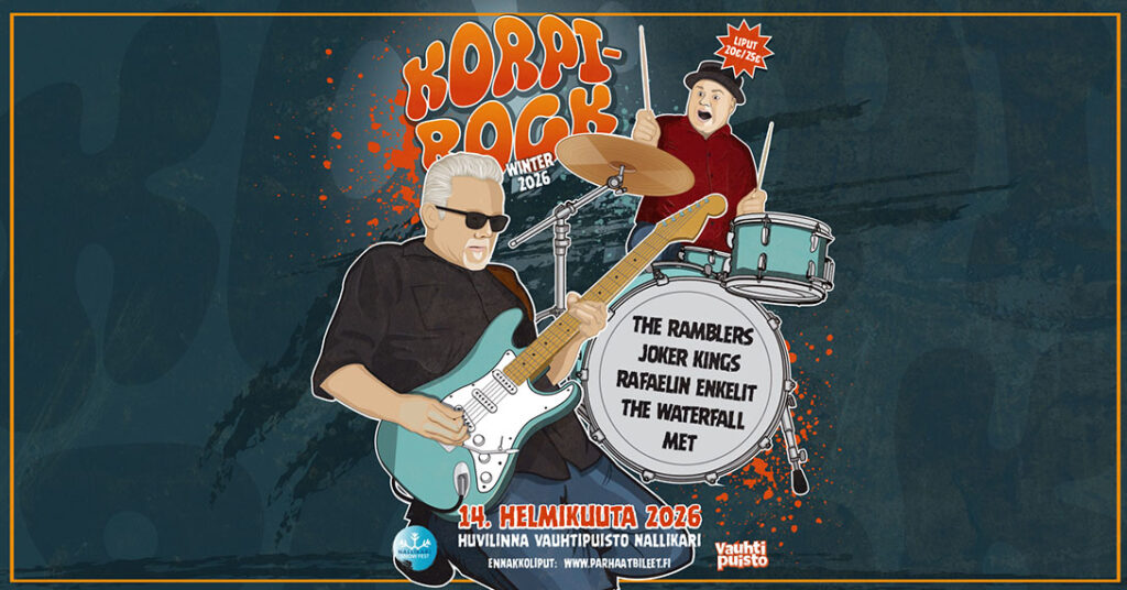 Korpi Rock winter festivaali järjestetään 14.2. Ravintola Huvilinnassa