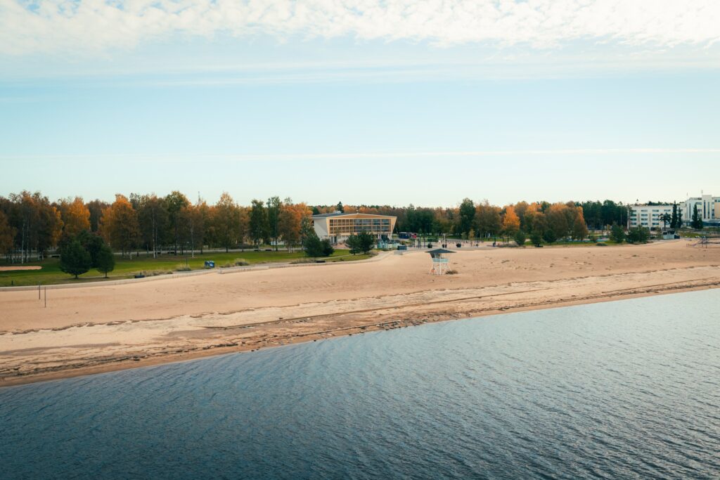 Nallikari ilmasta käsin syksyllä 2026